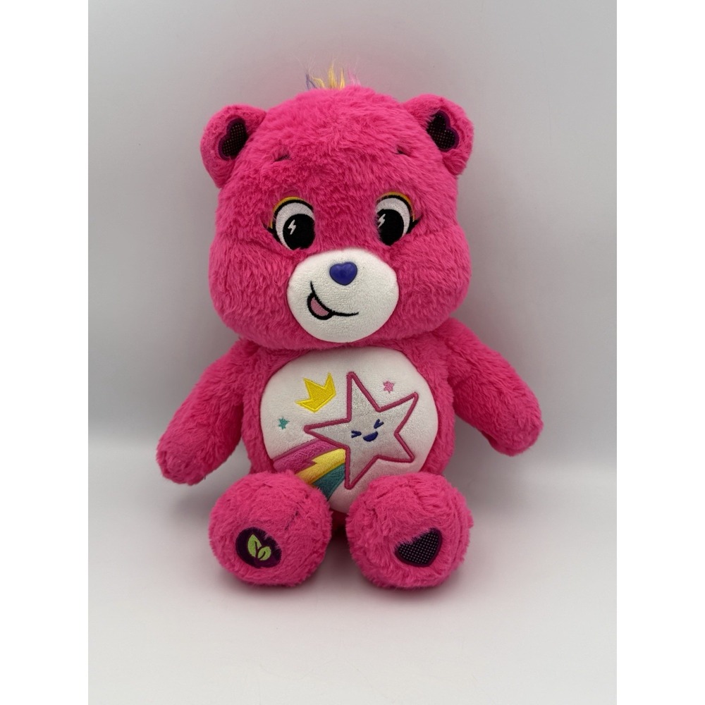 Care Bears Dream Bright Bear Plush 14" Pink Star Rainbow Unlock Magic 2024